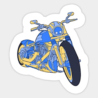 moge blue Sticker